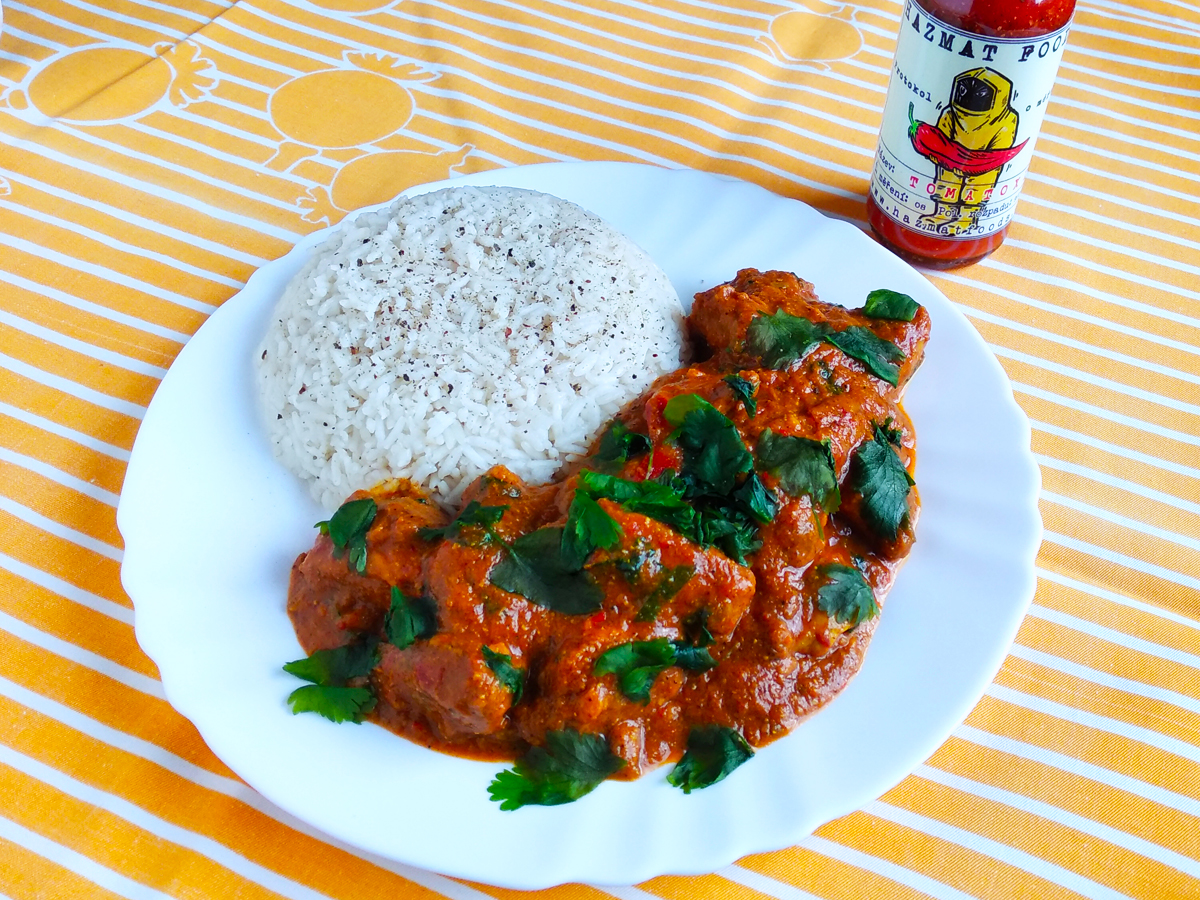 Kuřecí madras s chilli omáčkou Tomatoxin